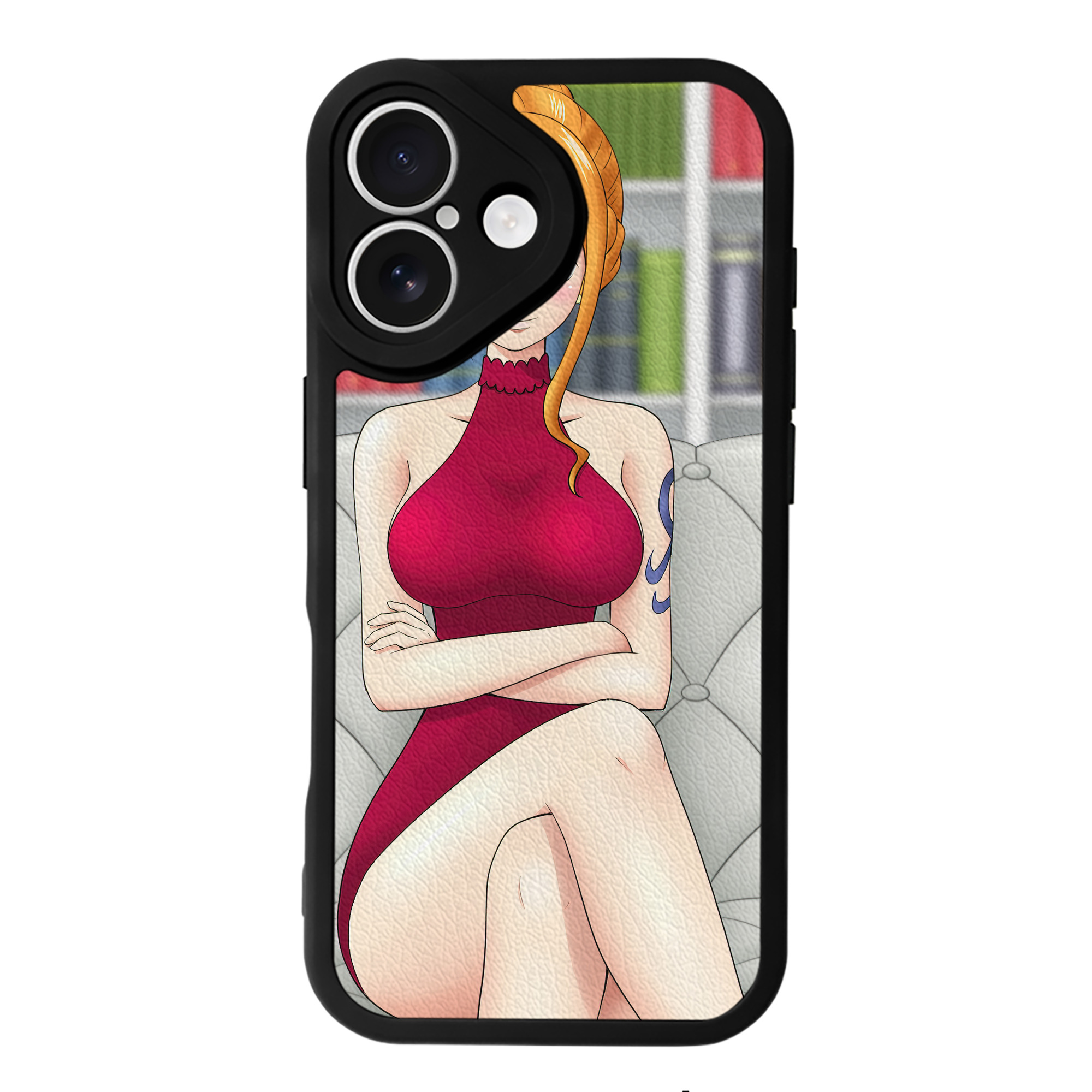 （画像用） ワンピース ONE PIECE 【iPhone 16シリーズ対応】シリコンスマホケース（レザー調） 材質：シリコン